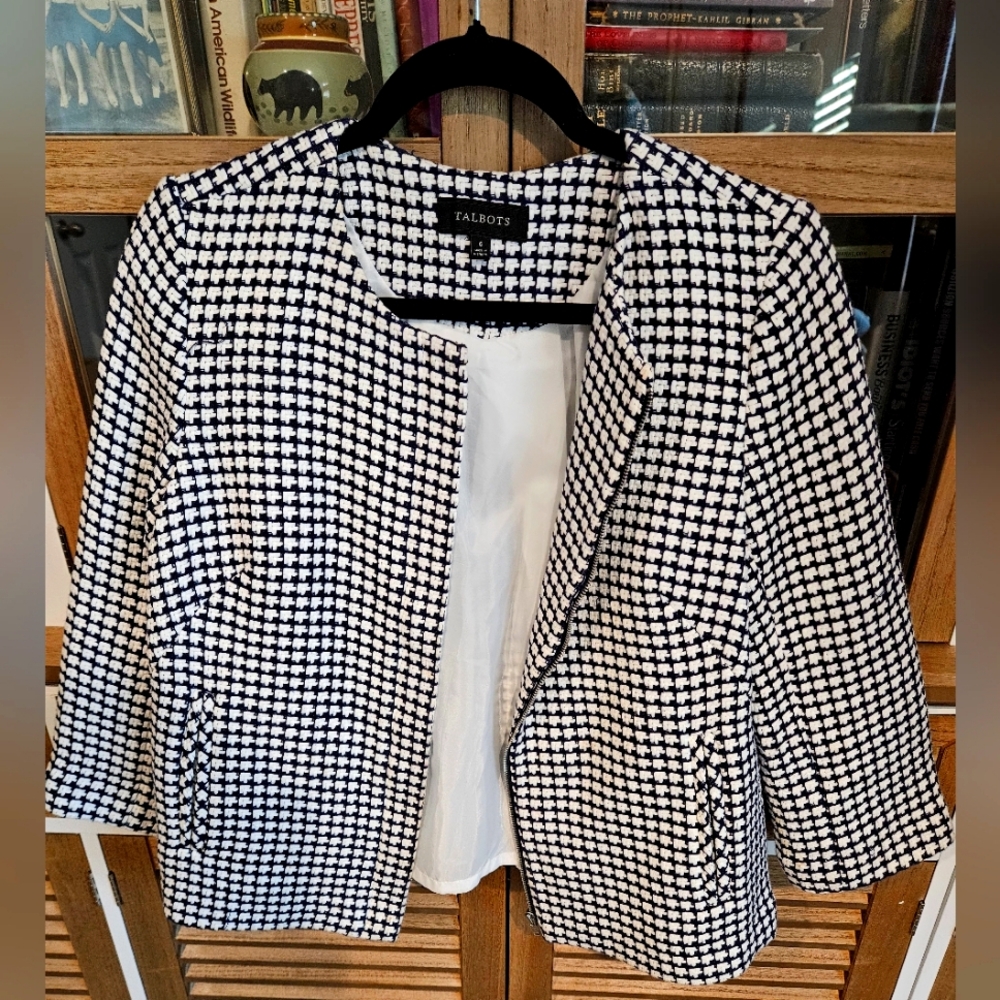 Talbots Houndstooth Jacket